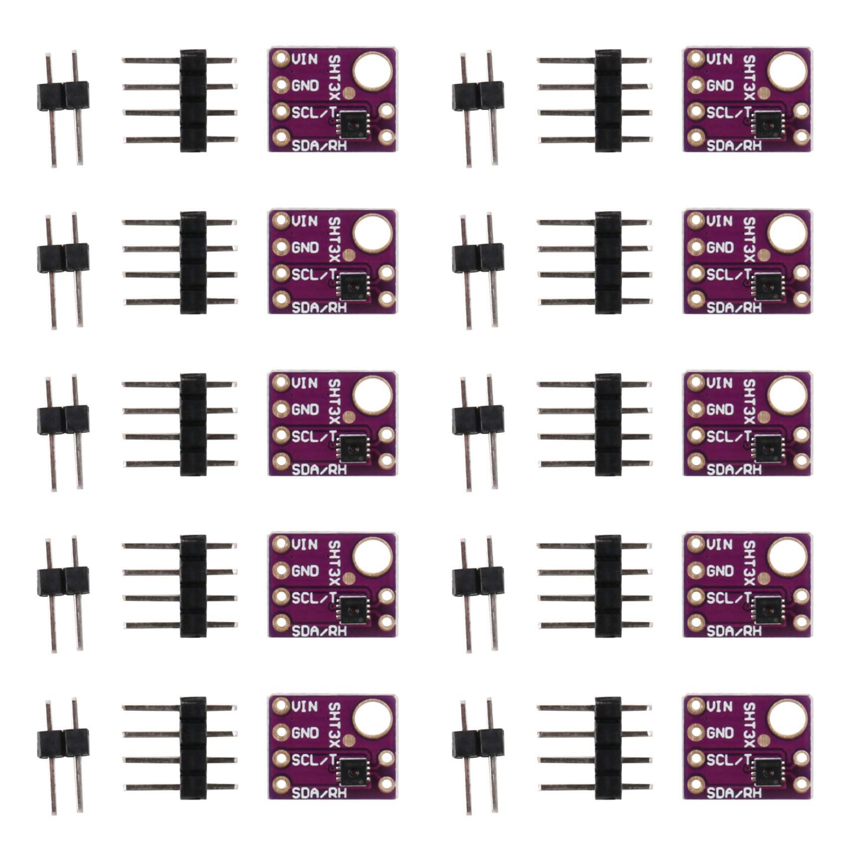 Jnchdghwa Purple 10X Sht31 Sht31-D Temperature & Humidity Sensor Breakout Board Weather Module For