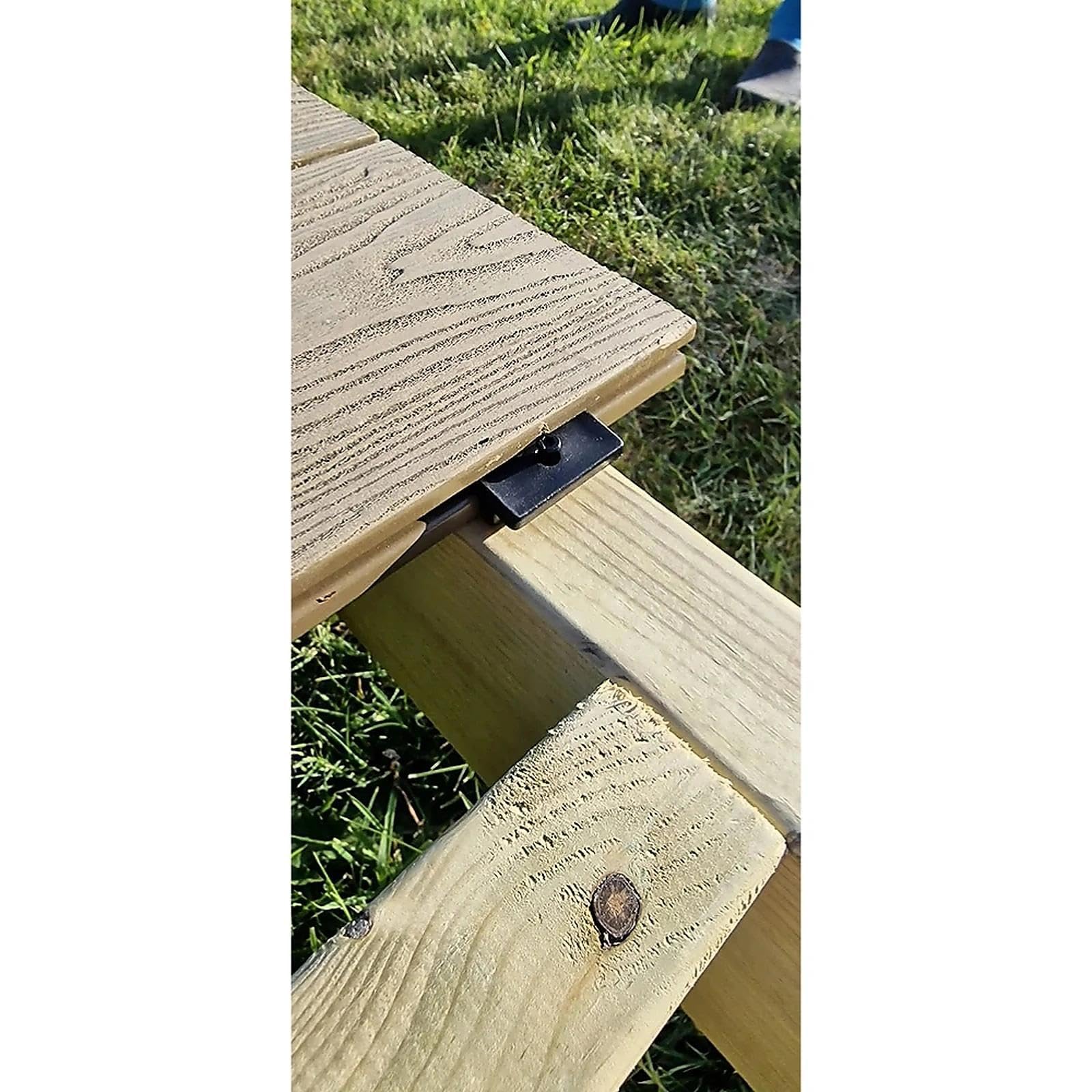 200 Piezas Clips en T de 6mm para Decking Compuesto - Fijación Oculto para Suelos, Terrazas, Balcones y Jardines - Compatible con Tarimas de Plástico y Composite - Accesorios de Montaje Profesional