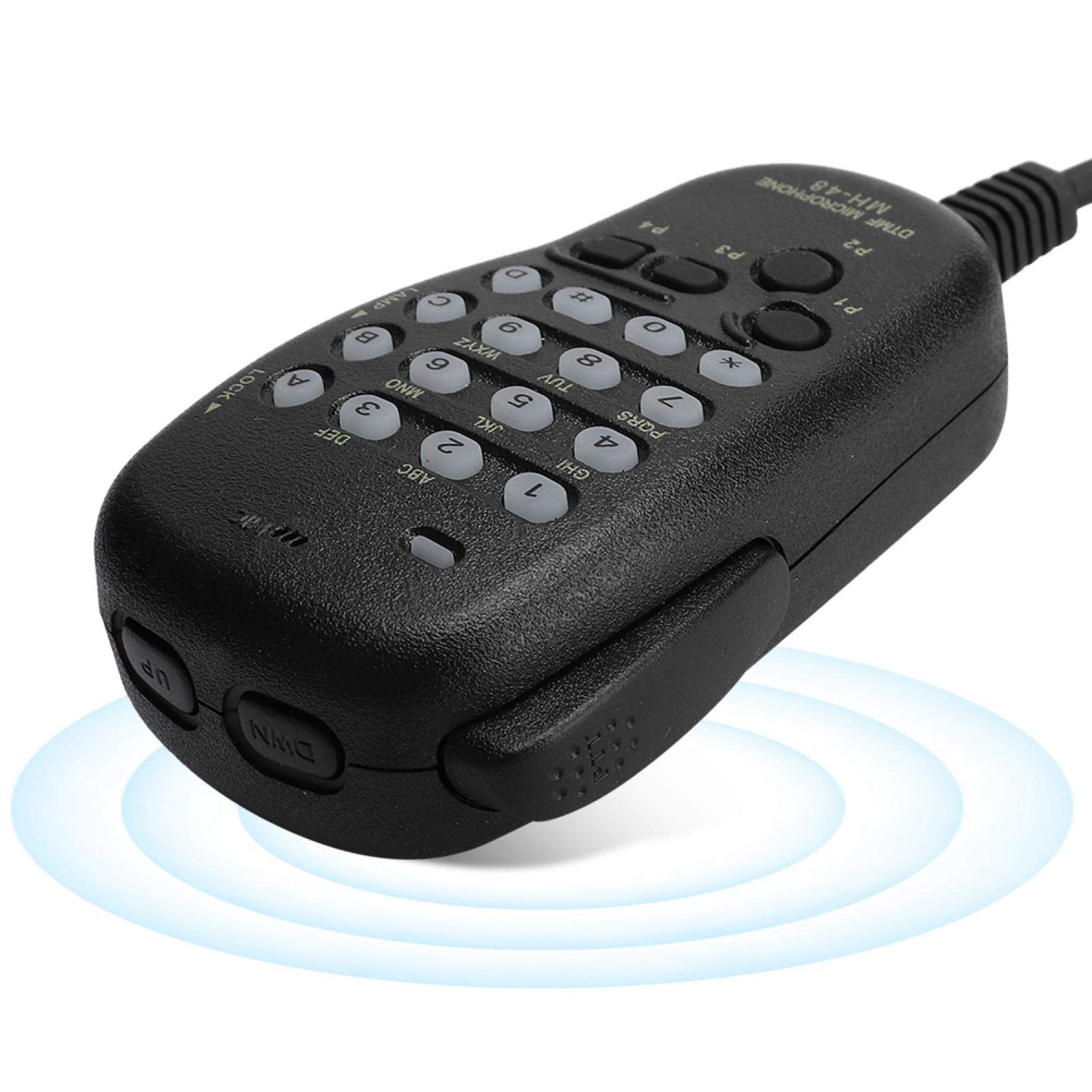 Microphone Haut-Parleur Radio bidirectionnel, Micro Portable MH-48 DTMF 6 Broches Compatible pour la Station de Radio FT-7800R, FT-7800E, FT-7800, FT-7900R, FT-8800R, FT-8800E,