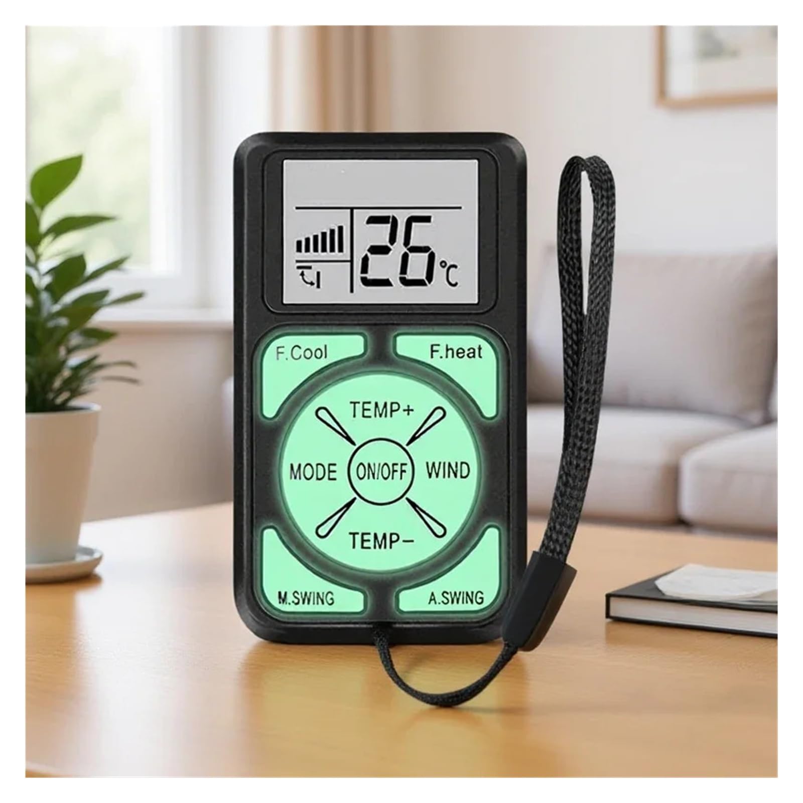 Mini Telecomando Universale Portatile Luminoso For Climatizzatore Che Si Illumina Al Buio, Compatibile Con I Principali Condizionatori D'aria