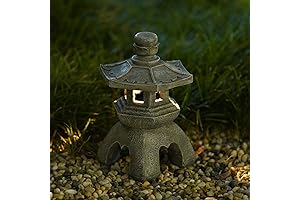 Solar Pagoda Lantern for Asian-inspired Yard Decor