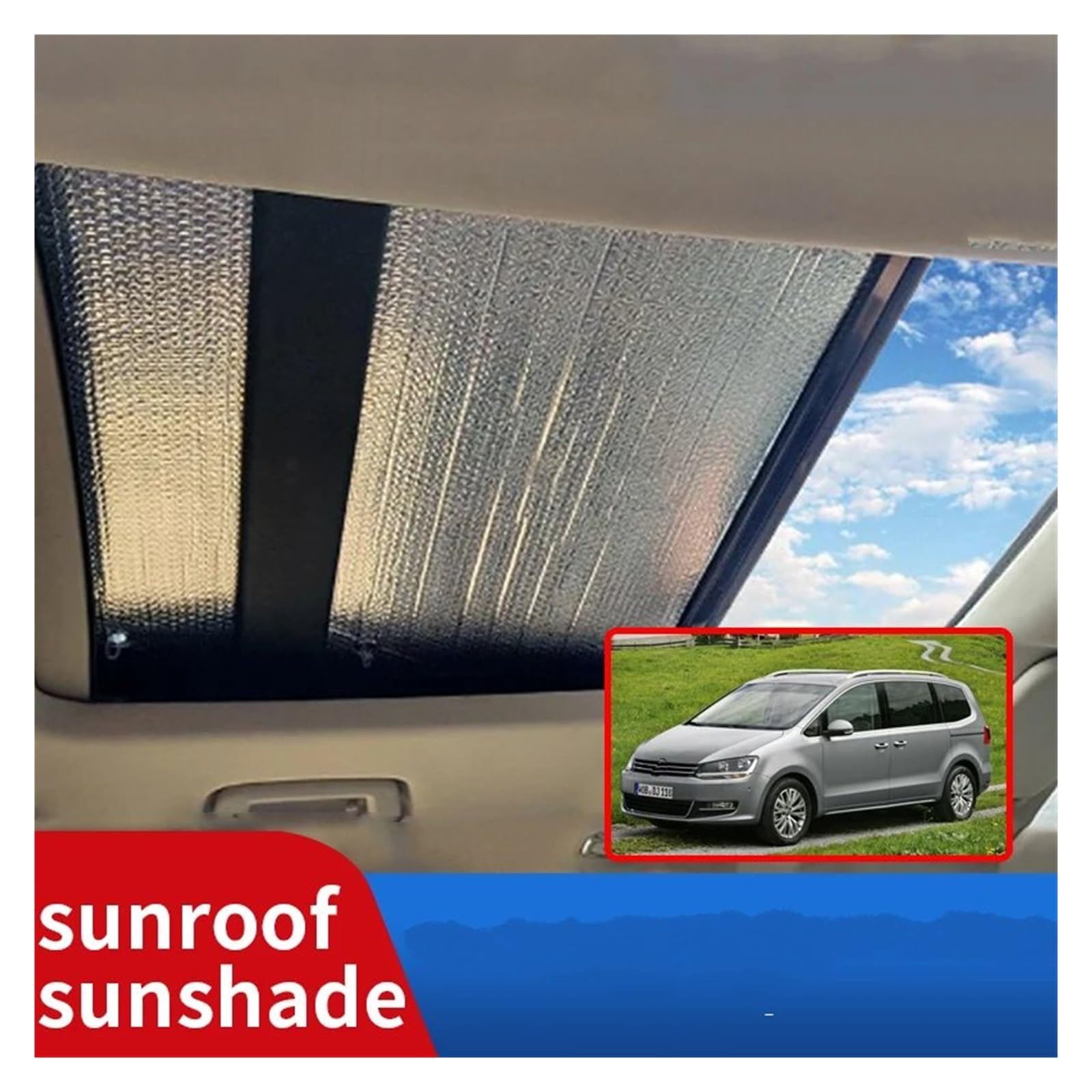 Parasol Cristal Delantero Parasol para Coche Cubierta Solar para VW para Sharan para 7N 2011 2012 2013 2014 2015 2016 2017 2018 2019 2020 2021 2022