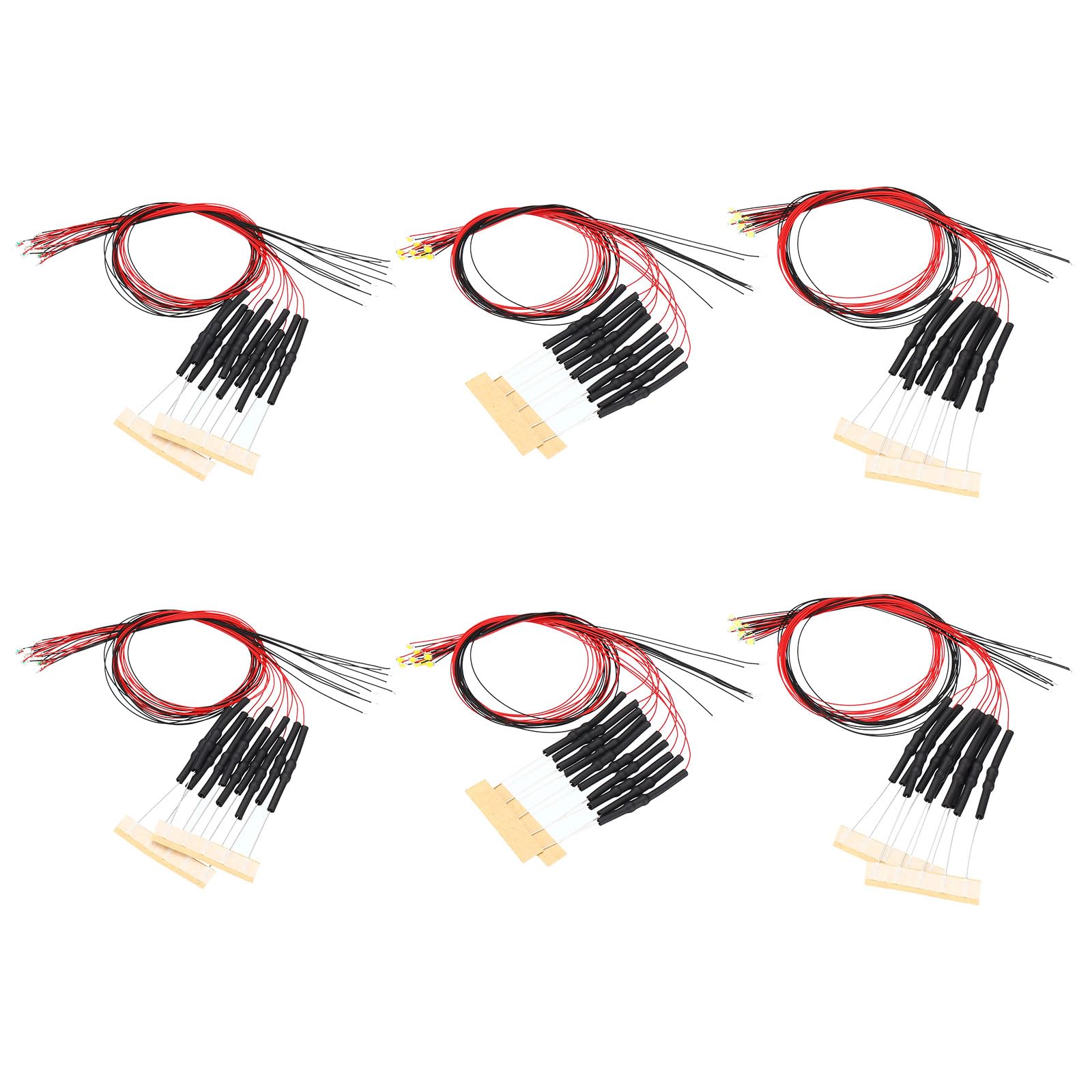 PATIKIL 12-18V 0805 Pre Wired LED Set,120Pcs 7.8