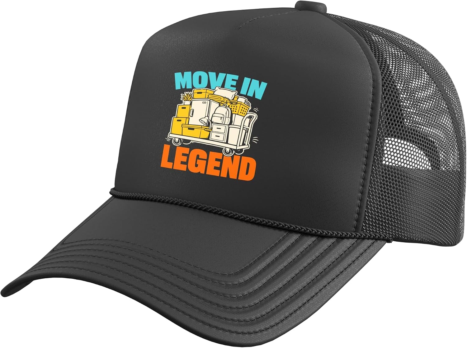 College Move-in Dad Move-in Day Dad College Dad Gift Trucker Hat with Adjustable Mesh Back