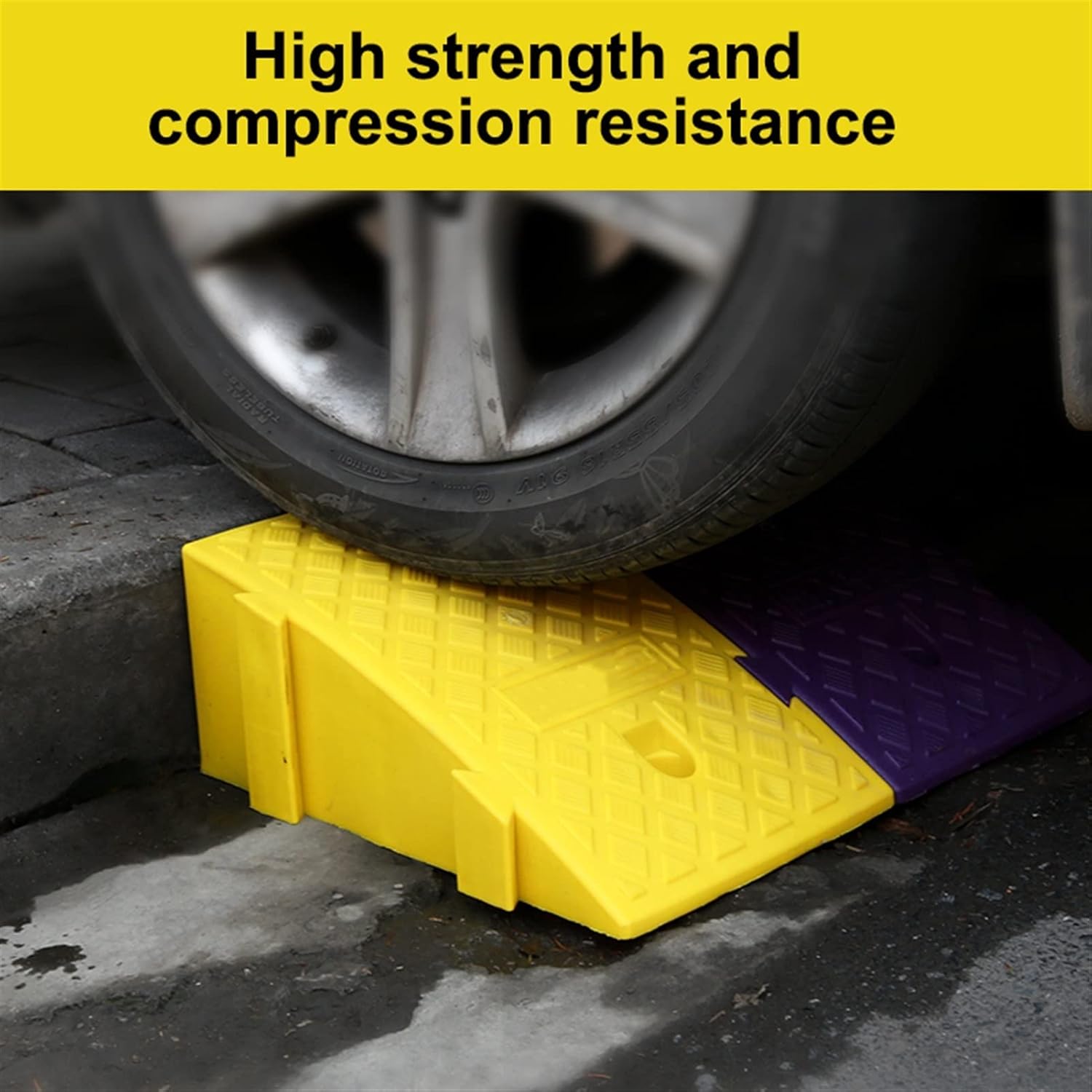 Heavy Duty Car Curb Ramps,Kerb Ramps Portable,Sturdy Heavy Duty Loading Kerb Ramps,for Driveway, Loading Dock, Sidewalk, Car, Scooter, Trailer, Truck, Bike