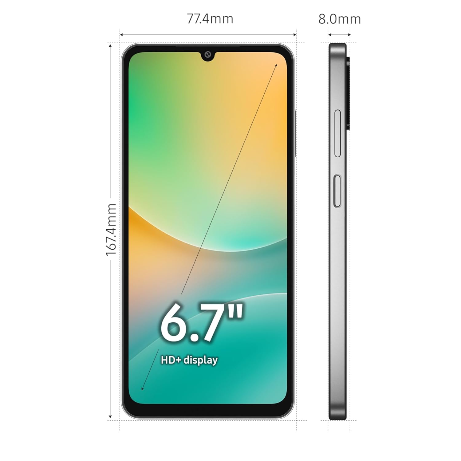 Samsung Galaxy M06 5G (Blazing Black, 4GB RAM, 64GB Storage) | MediaTek Dimensity 6300 | AnTuTu Score 422K+ | 12 5G Bands | 25W Fast Charging | 4 Gen of OS Upgrades | Without Charger 34 71JdIcf AEL. SL1500