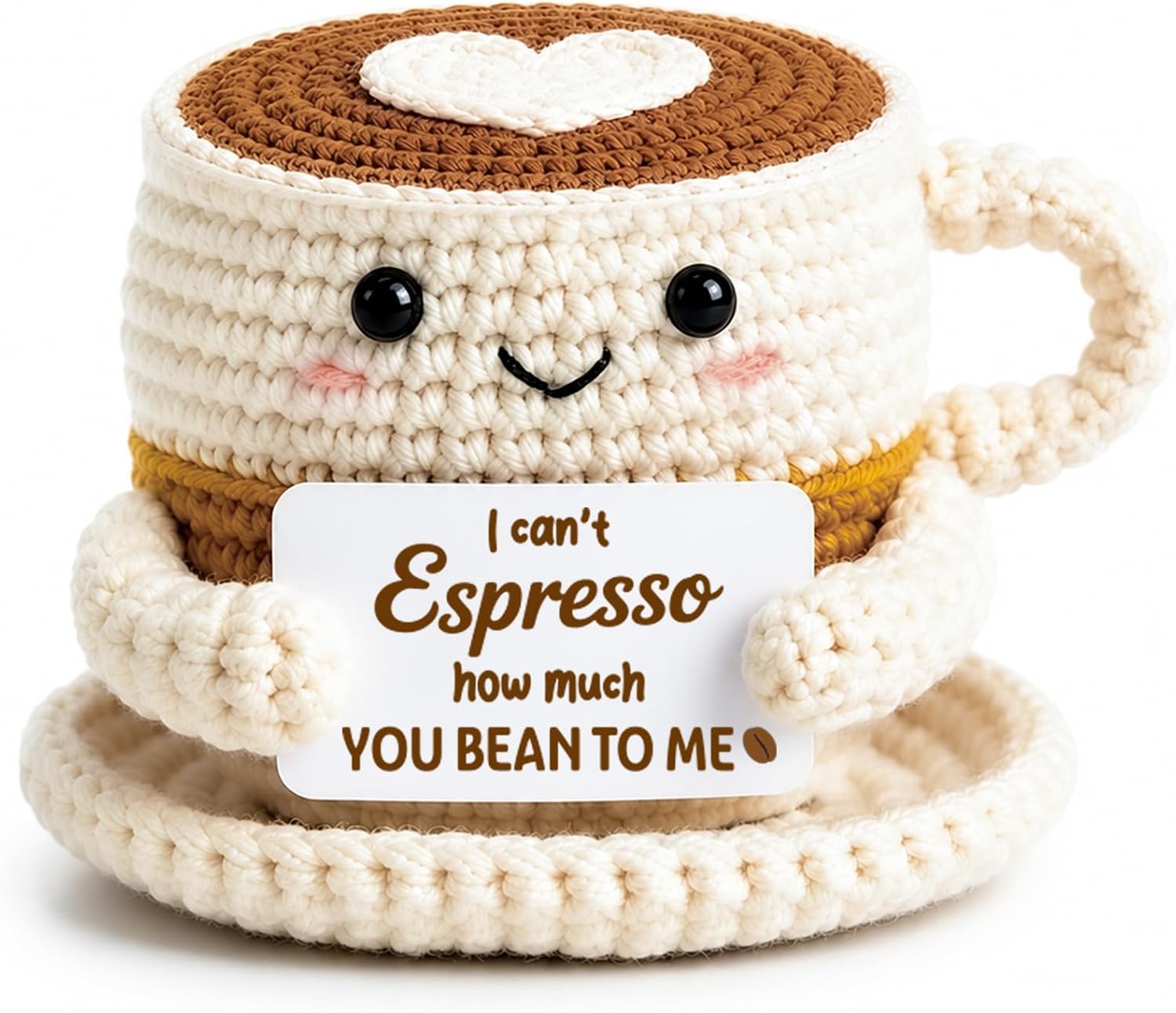 Meaningful Gifts for Women Men Appreciation Crochet Coffee Cup