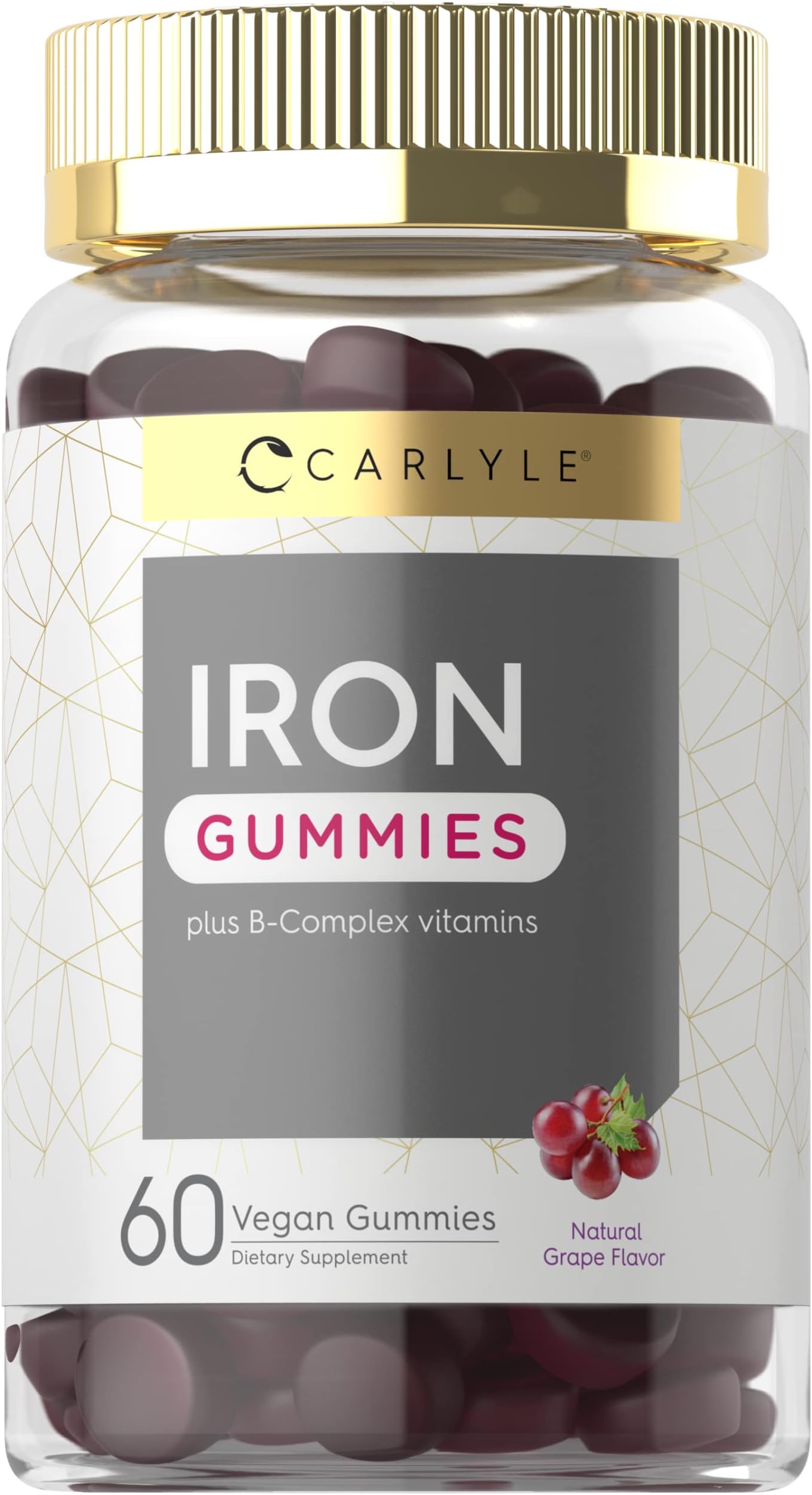 Carlyle Iron Gummies Plus Vitamins 60 Vegan