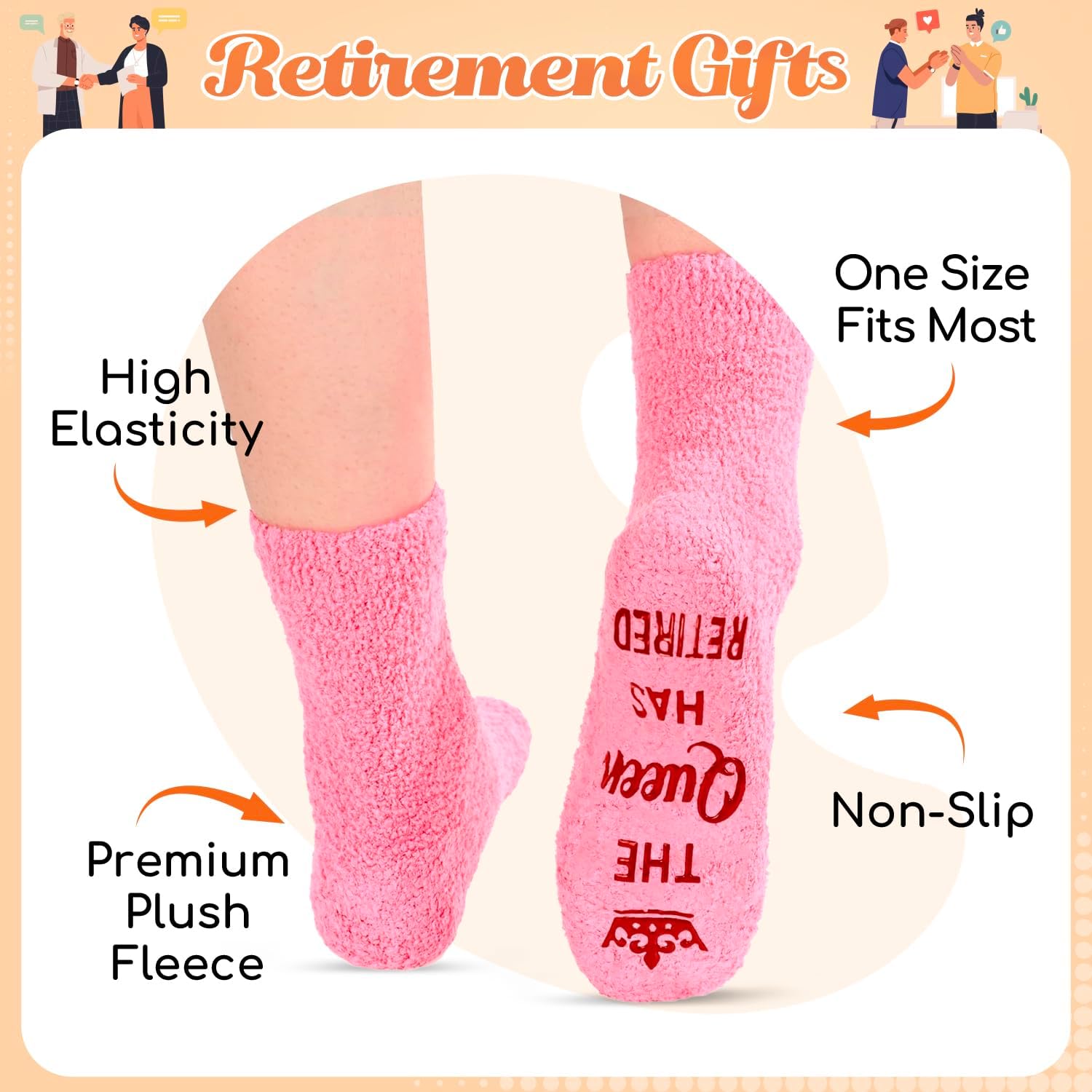 HAPPYPOP Novelty Animal Gifts for Women - Fuzzy Cow Horse Pig Duck Socks for Animal Lovers - Image 4