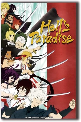 XIHOO Hell's Paradise - Póster de Jigokuraku para decoración del hogar, arte de pared de 11 x 17 pulgadas (11.0 x 16.9 in), regalo sin marco