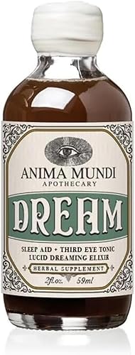 Anima Mundi Apothecary Lucid Dream Elixir - Tónico de tercer ojo - Bebida adaptogénica relajante - Apoya el sueño lúcido y el sueño visionario con