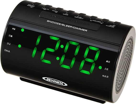 Jensen JCR-210 AM/FM Dual-Alarm Clock Radio