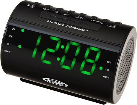 Jensen JCR-210 AM/FM Dual-Alarm Clock Radio
