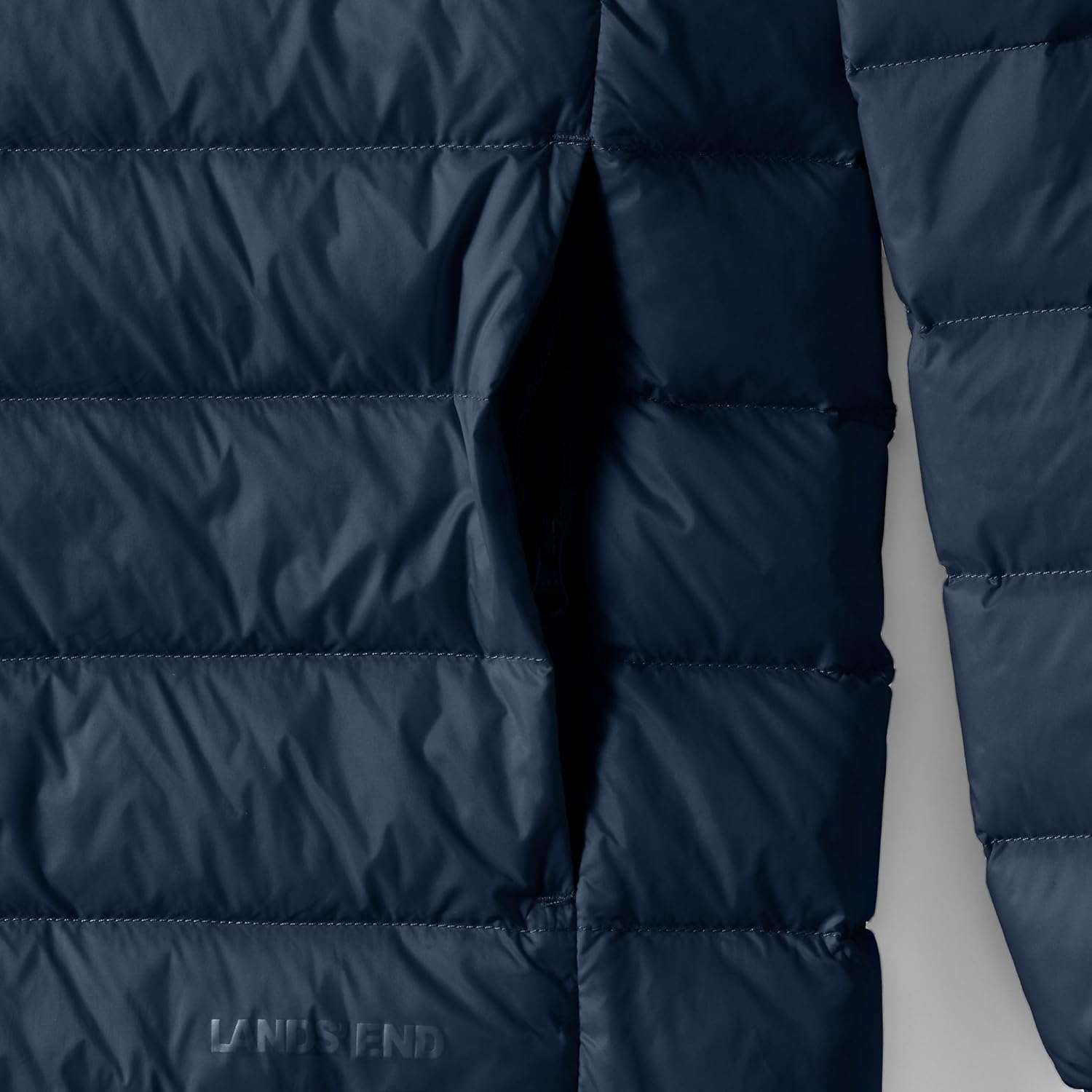 Lands' End Men's Wanderweight Ultralight Packable Hooded Down Jacket