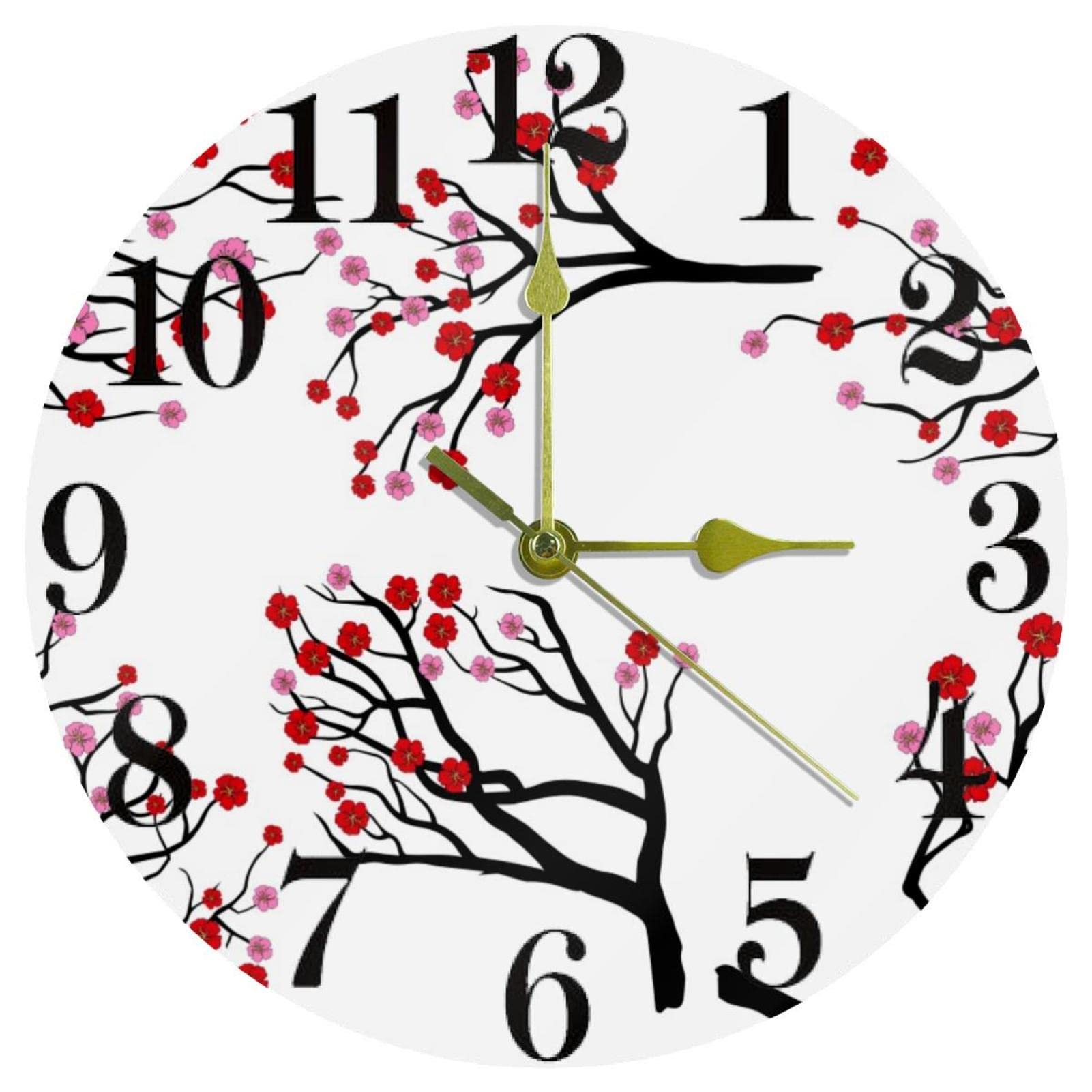 Horloge murale silencieuse sans tic-tac pour travailler sans bruit au bureau