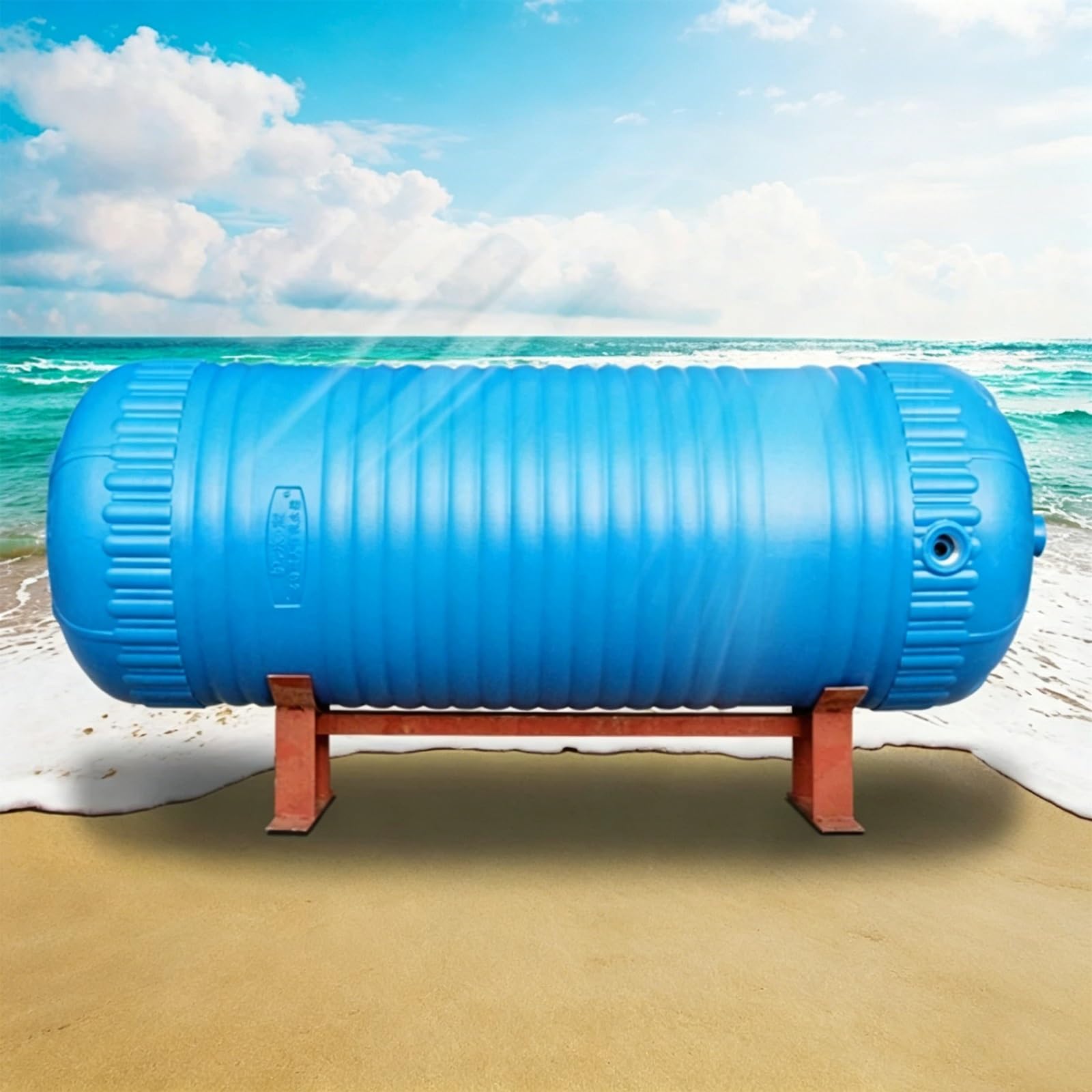 zbiornik hydroforowy Horizontal Water Pressure Tanks for Well/sprinkler Systems, PE Pressurized Water Storage Containers with Fittings, Fully Automatic Pressurised Water Tank(200L/52gal)