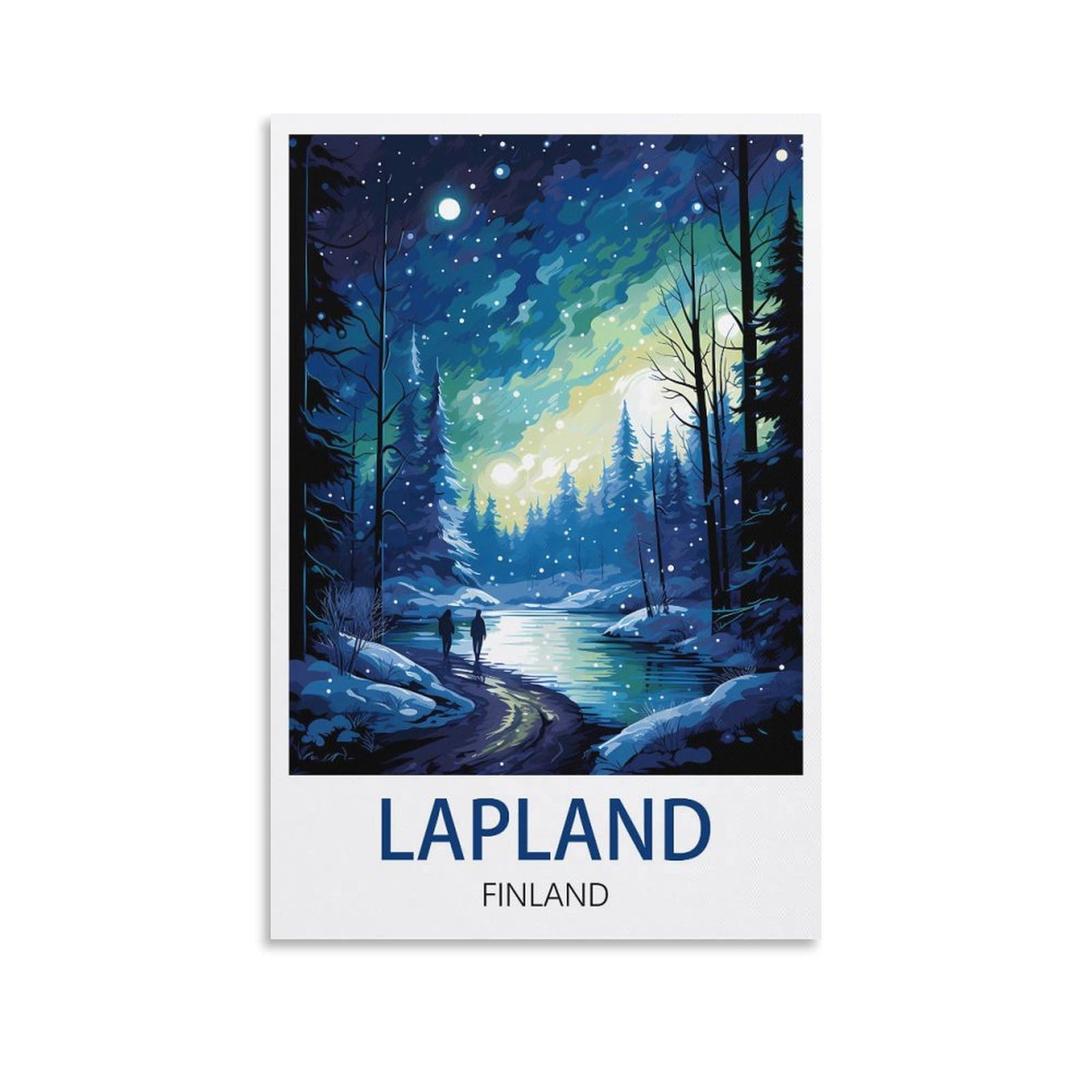 Epxznm D327 Retro Vintage Metal Tin Sign Lapland Finland Funny Metel Decorative Signs - Retro Wall Decor Home Wall Signs 15X30cm