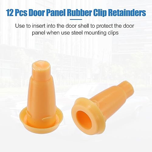 Miniatura 5 de uxcell 24 piezas de marco de panel de puerta delantera enchufe y clip para Chevrolet Camaro Nova Impala para Buick Skylark para Oldsmobile para
