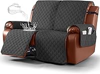 Vista 11 de Ruaozz Funda impermeable para sofá reclinable de 1 pieza, fundas para sofás para sofás reclinables, funda para sofá reclinable, lavable, protector