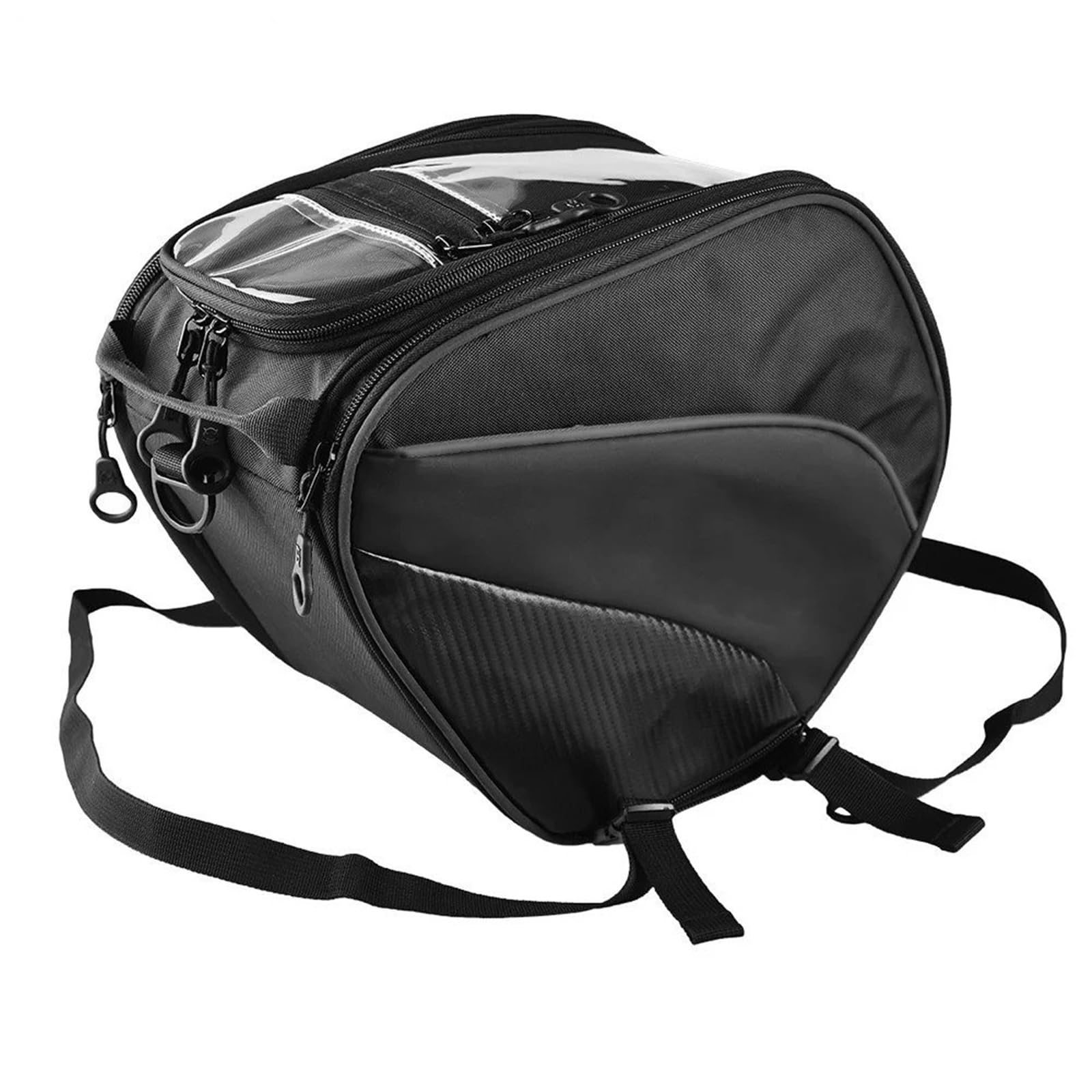Moto Borsa Telaio Per NMAX 125 155 160 Per TMAX 500 560 Per XMAX 250 300 400 Borsa Serbatoio Carburante Tunnel Per Scooter 25 Litri Attrezzi Viaggio Bagagli(Black)