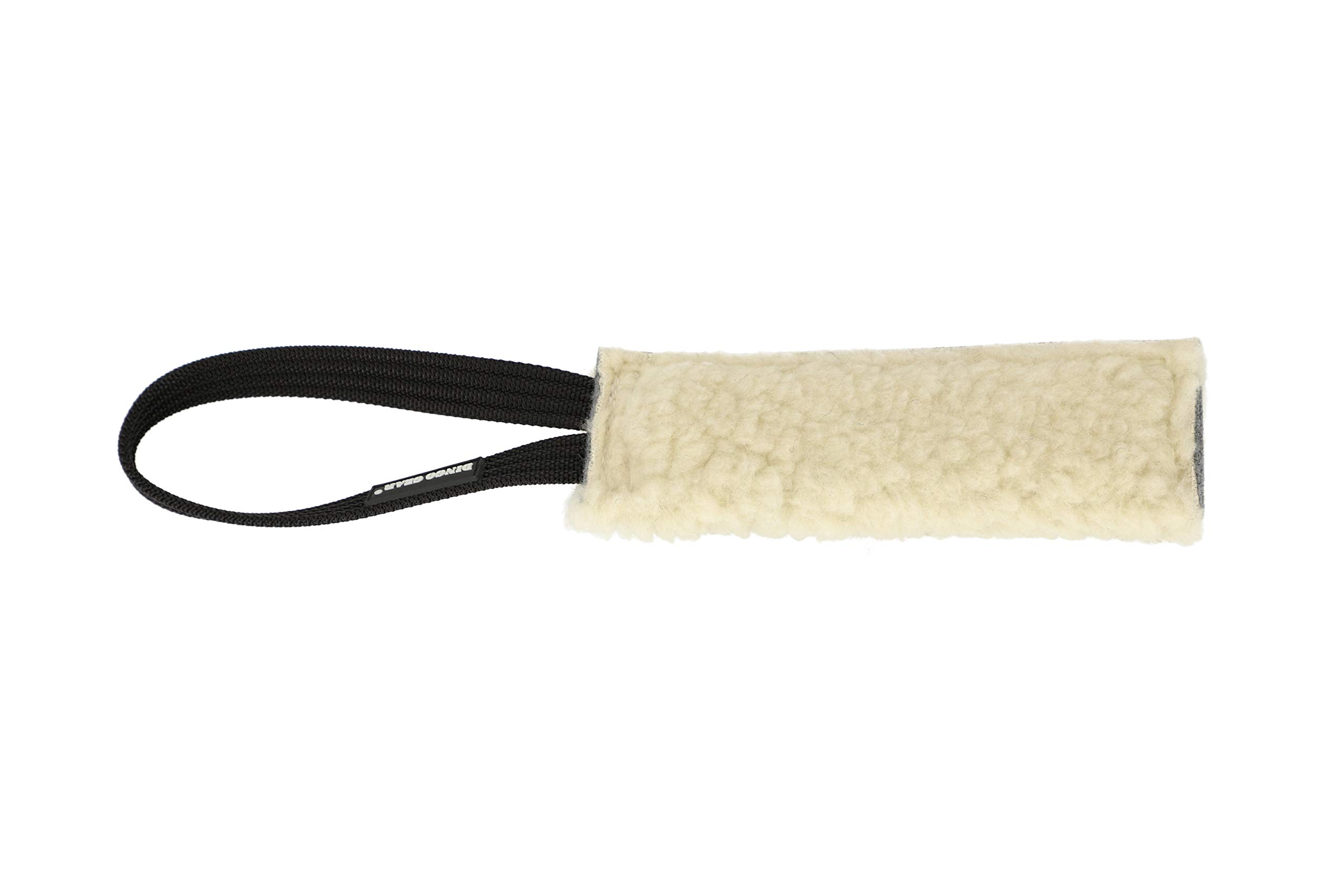 DINGO GEAR WWW.DINGOGEAR.COM 1977Fleece Bite Tug Handmade for Puppy To Train Dog's Firm Grip Natural S00428