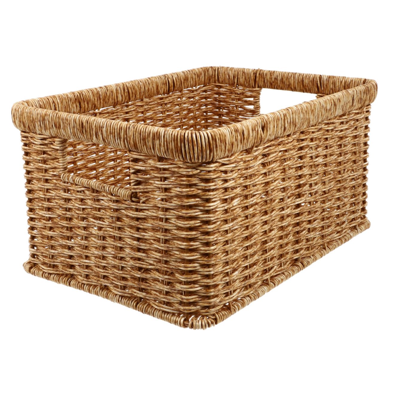 Cabilock Cesta de Clasificación de Plástico Cesta de Recepción de Artículos Varios Gran Capacidad para Habitaciones Infantiles y Cocina de Estilo Natural
