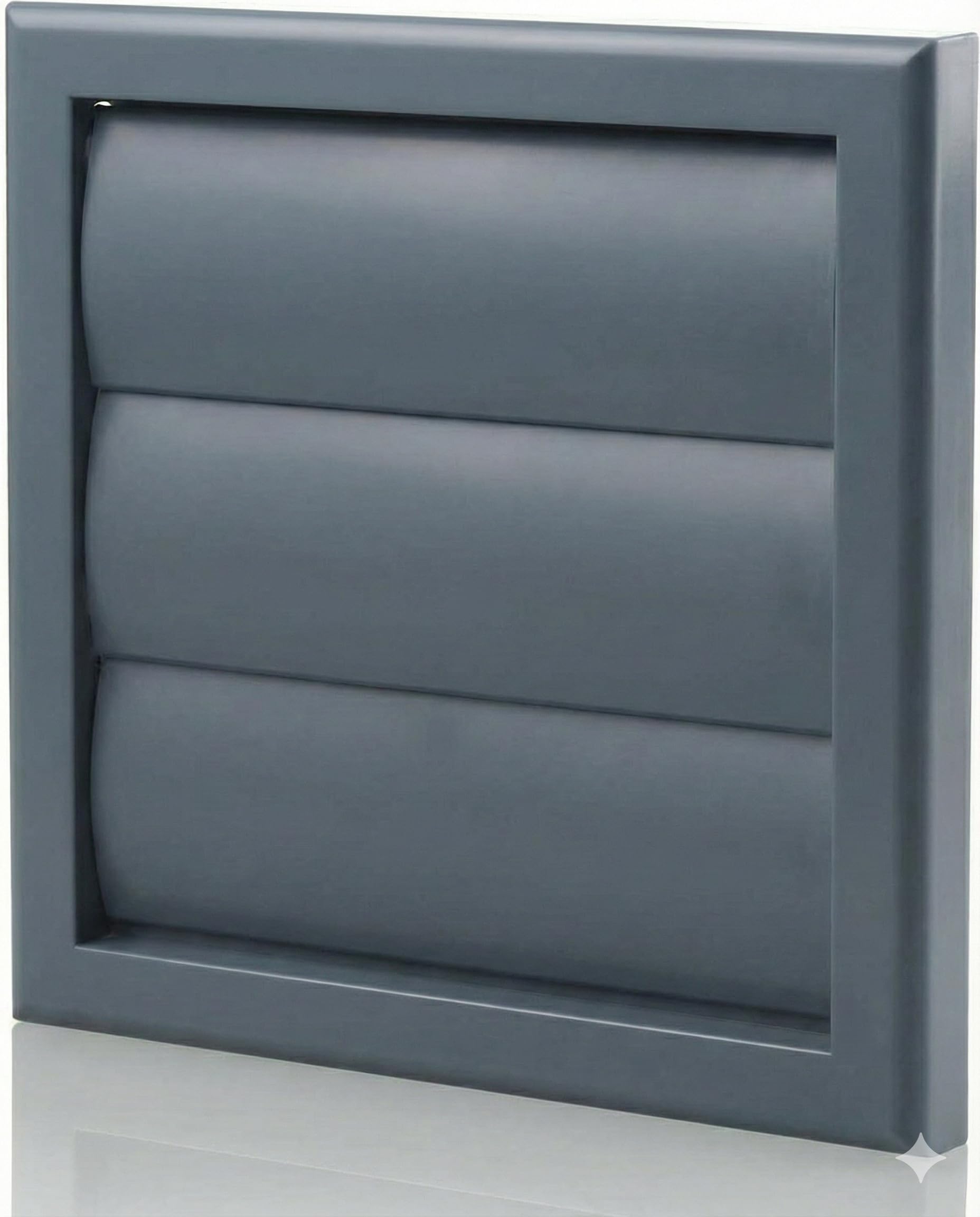 Vents Uk Slate Grey Vents 125Mm Gravity Shutter Grille – 185X185mm Diameter External Vent Cover For Bathroom, Kitchen, Extractor Fans & Ducting
