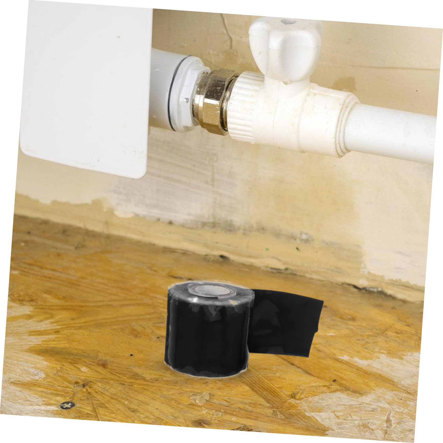 nastro isolante, 1 rotolo di gomma siliconica autoadesiva professionale for la sigillatura tubi e riparazioni elettriche(Black)