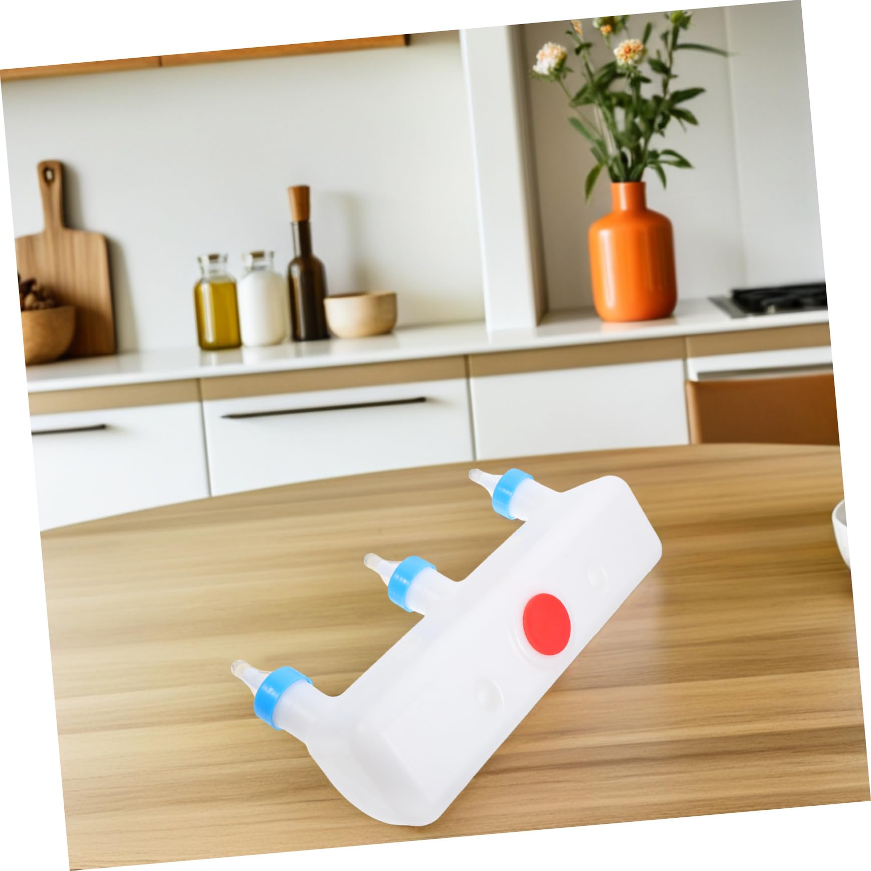 TOYANDONA 2 Pièces Distributeur de Lait Multifonctionnel pour Animaux Nourrisseur à Mamelles Multiples pour Agneaux Porcelets et Chèvres Équipement de Ferme Pratique et Durable