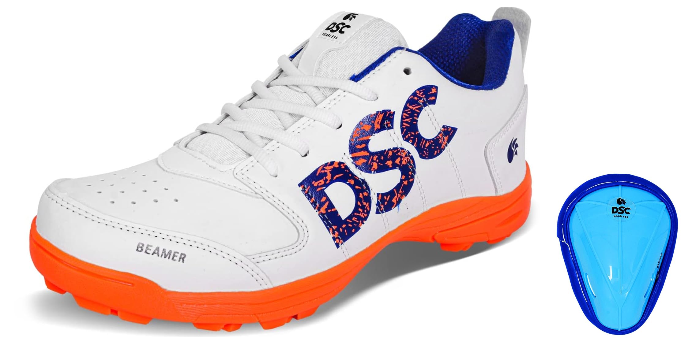 DSC Beamer Cricket Shoe for Men & Boys (Light Weight | Economical | Durable | Size UK: 11) (Fluro Orange-White) Attitude Cricket Abdominal Guard Men, Multicolor (B0C99K3863) Amazon Price History, Amazon Price Tracker