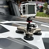 Vista 11 de ULIBERMAGNET Soporte magnético para teléfono con rotación de 360° con mini cabeza de bola, compatible con teléfonos inteligentes para coches, Jeep