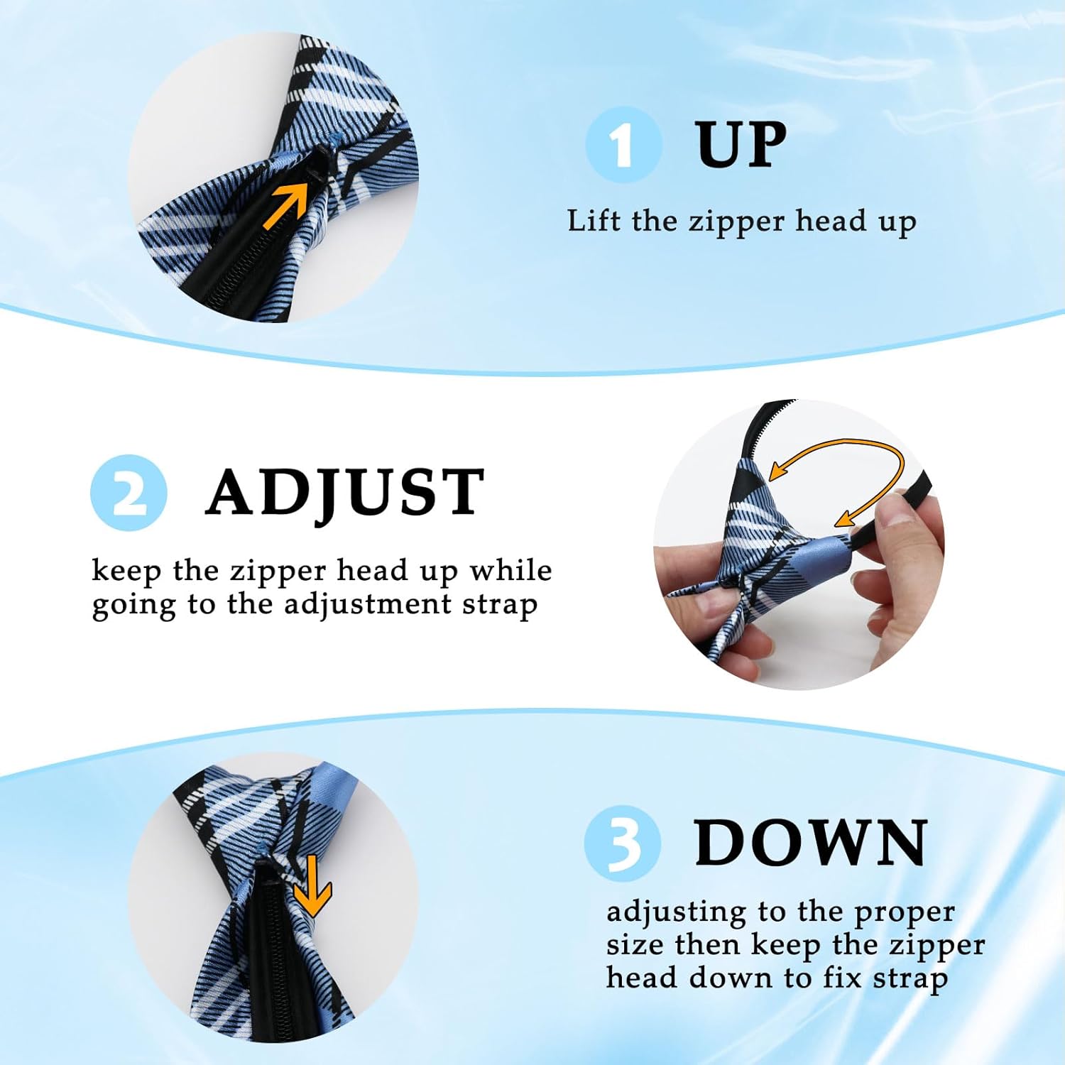 Mens Ties Zipper Ties for Men, Pre Tied Mens Tie 4 Pack Adjustable Mens Neckties for Business Wedding Party