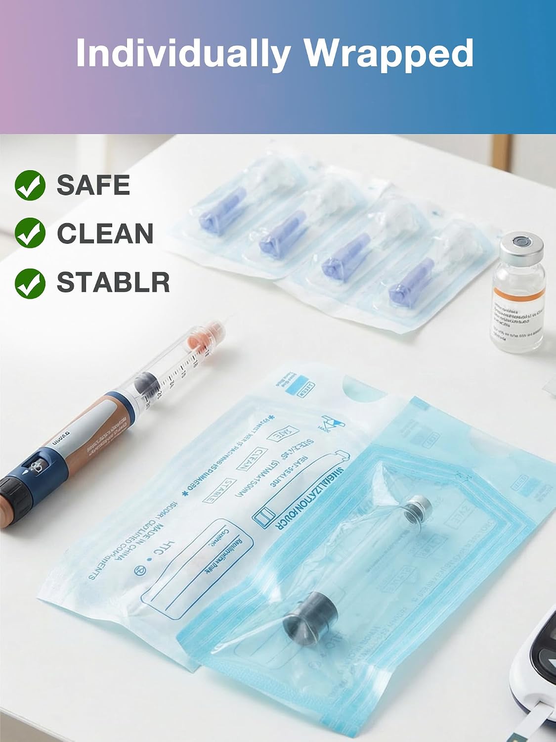 3ml Pen Cartridges, 3cc Cartridges Compatible with V1 & V2 Pens, Individually Wrapped (10 Pack)