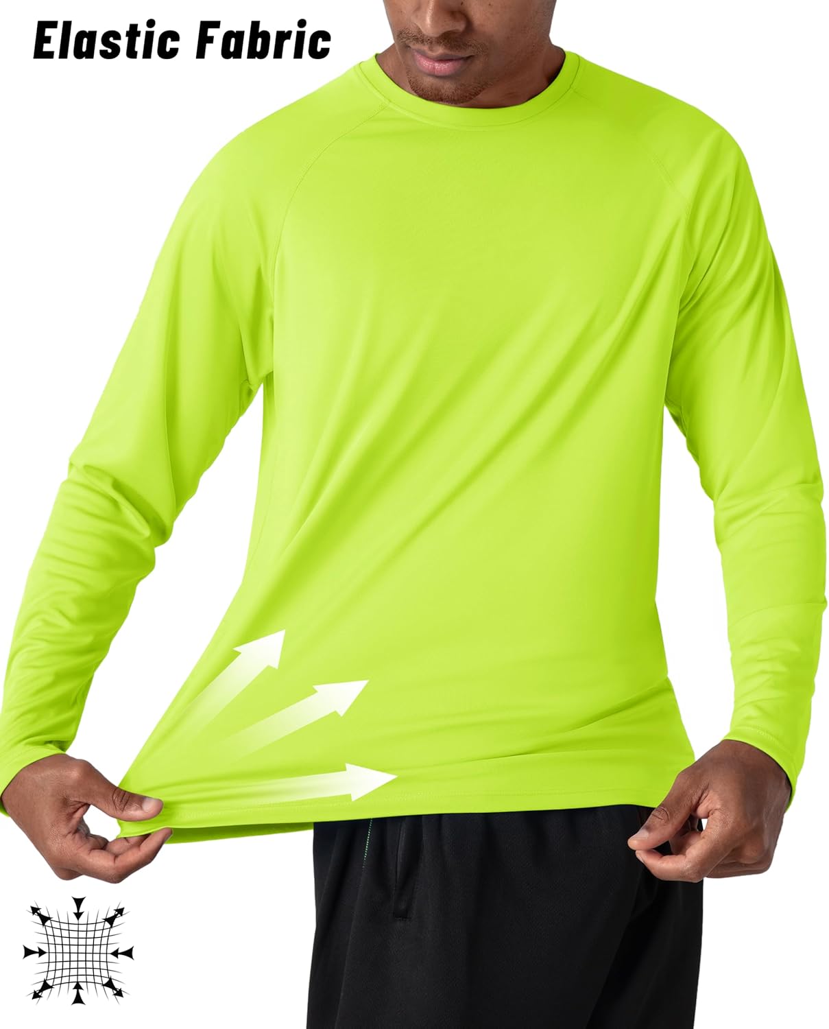 KEFITEVD Men's UV Sun Protection UPF 50+ Shirts Long Sleeve Rash Guard Workout Quick Dry Shirt for Hiking Fishing Swimming - Image 4