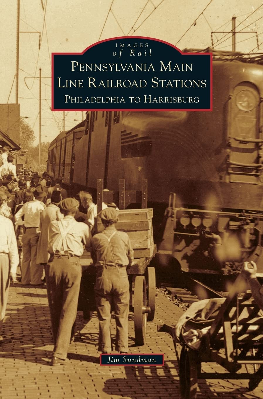 Gares de la Pennsylvania Main Line Railroad de Philadelphie à Harrisburg livre historique