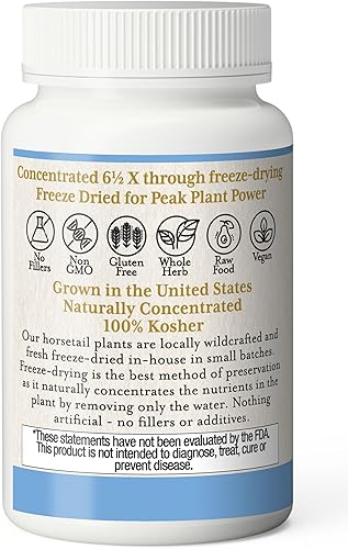 Miniatura 2 de ECLECTIC INSTITUTE Cola de caballo cruda fresca liofilizada sin OMG  90 CT (375 mg)