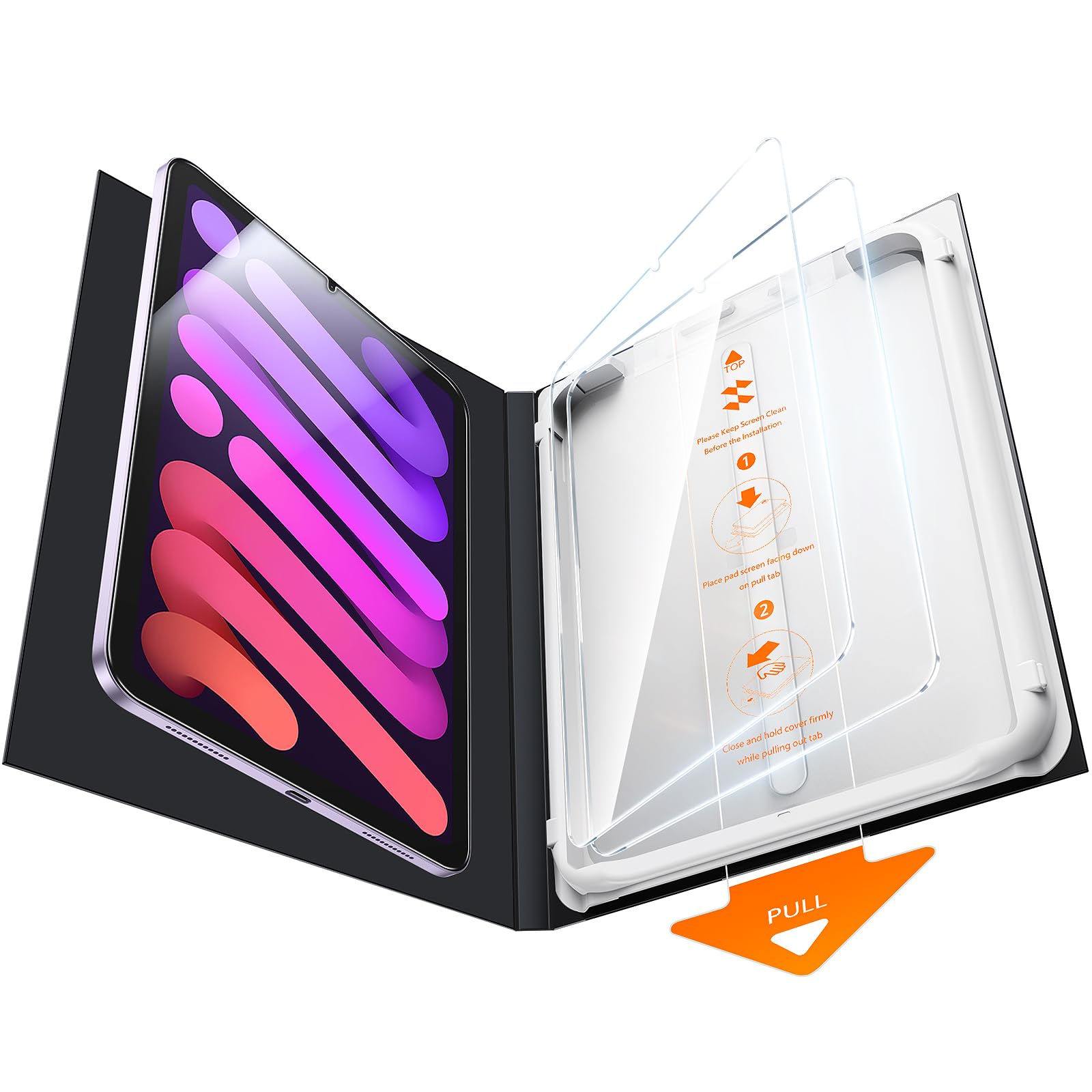 SMARTDEVIL 2 Stück Schutzfolie für iPad Mini 7./6. Gen. 8,3 Zoll (2025/2021) – Einfache Installation, Displayschutzfolie aus gehärtetem Glas, 9H Härte, HD-Klarheit, Blasenfrei, Kratzfest
