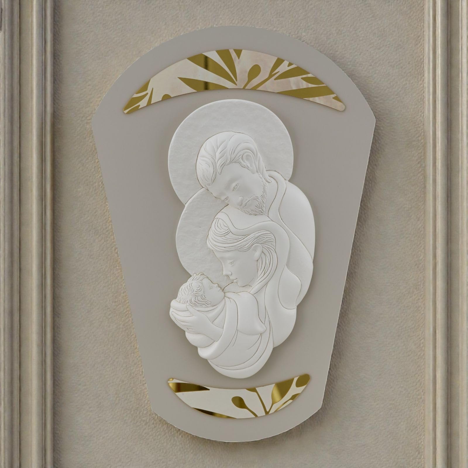 Doni Bomboniere Battesimo 1 pz Pannello Sagomato con Raffigurazione Sacra Cresima Matrimonio Famiglia Idee Regalo Complete Originali Economiche