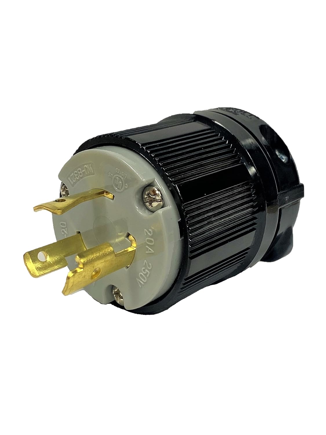 Webber Rewireable Twist-Lock NEMA L6-20P Replacement Plug - Easy Assembly - Durable Nylon & Brass Construction, UL-C-UL Approved. Webber WBL620P