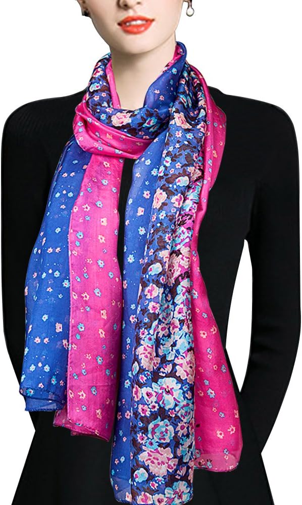 Pure Silk Scarf Functional Women Long Lightweight Scarf Head Wrap Scarf Wonderful Gifts