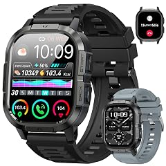 Smart Watch for Men Fitness Tracker Make Answer Call Military Smart Watches for Men Digital Mens Watches Running