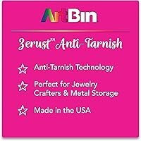 Vista 6 de Caja antimanchas Zerust mediana, 6 compartimientos, translúcida