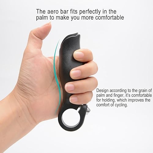 Miniatura 4 de 2 unids manillar extremo apretones para manillar 0.787-0.906 in carretera bicicleta MTB aleación de aluminio