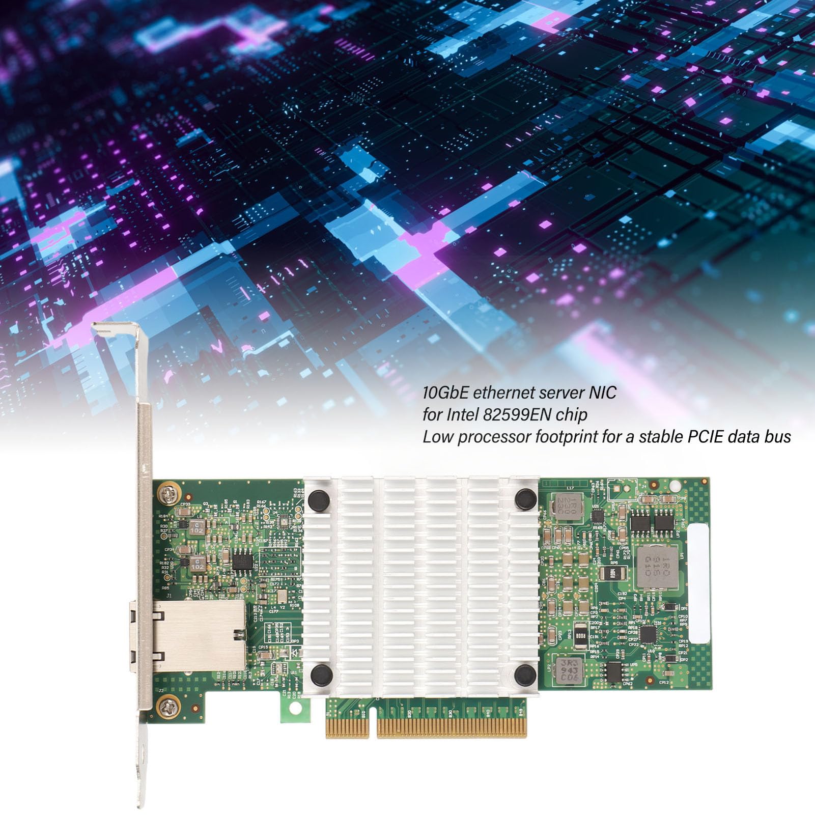 Aramox X520 T1 10 Gigabit Ethernet Karta Serwerowa, PCIe X8 RJ45