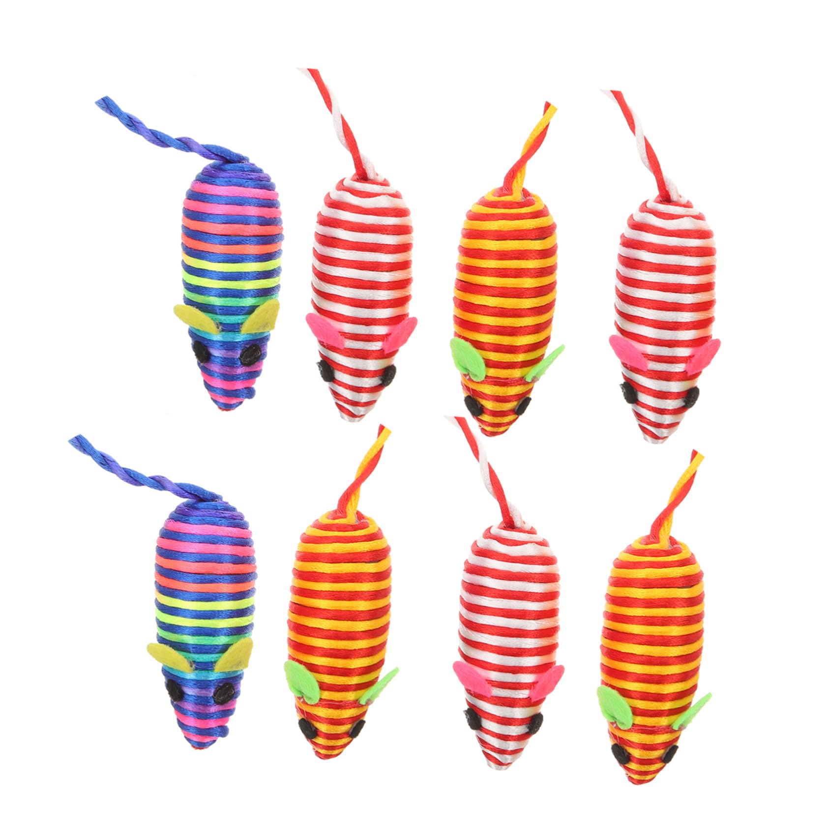 YARNOW Lot De 5 Jouets pour Chat Souris Jouet Portable pour Chasser Accessoires pour Chaton 8 Pièces X 5