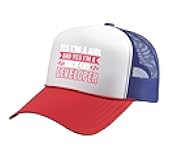 Yes I'm a Girl and yes I'm a Back-End Developer Trucker Hat with Adjustable Mesh Back