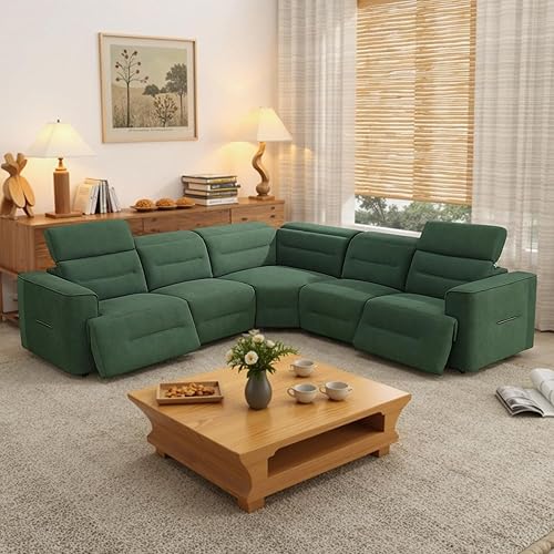 Power Reclining Sectional Sofa Set with USB Ports & Adjustable