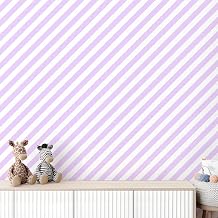 CAX Striped Peel and Stick Wallpaper Purple Contact Paper for Bedroom