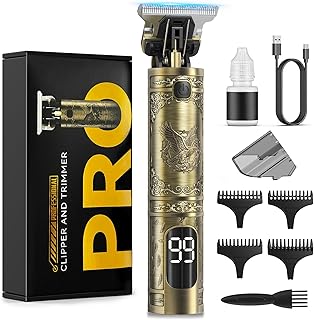 Solati Beard Trimmer for Men, Professional Hair Clippers & Electric Shaver Grooming Kit, Precision T-Blade Cordless Hair Trimmer with LCD Display Mens Gifts