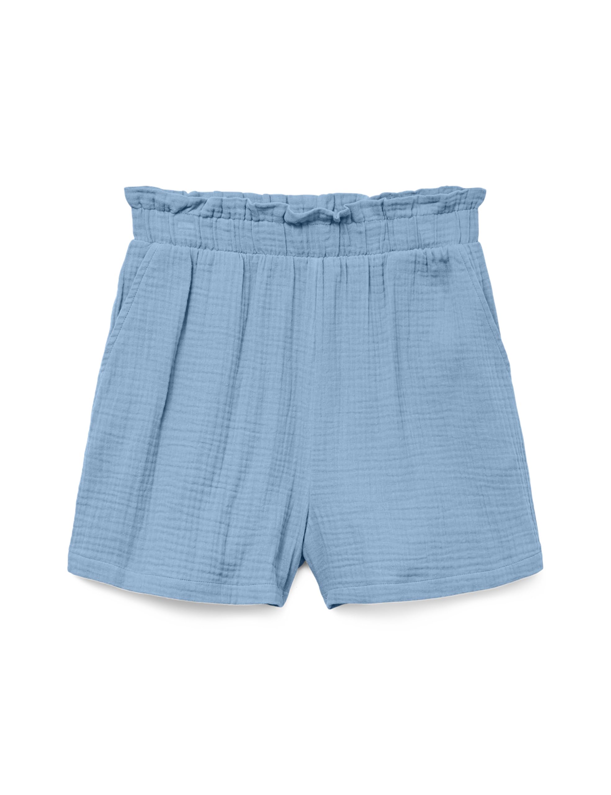 VERO MODA Women's Vmnatali Hw Shorts WVN Ga Noos, Airy Blue, M